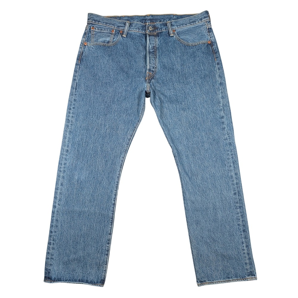 Levi's 501 Original Jeans Mens 38x30 Blue Straight Leg Button Fly Cotton Denim